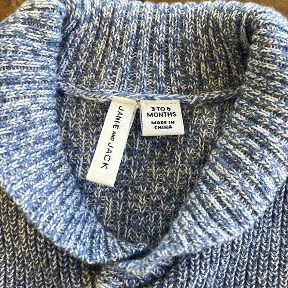 Janie and jack marked blue toggle sweater - Picture 3 of 5